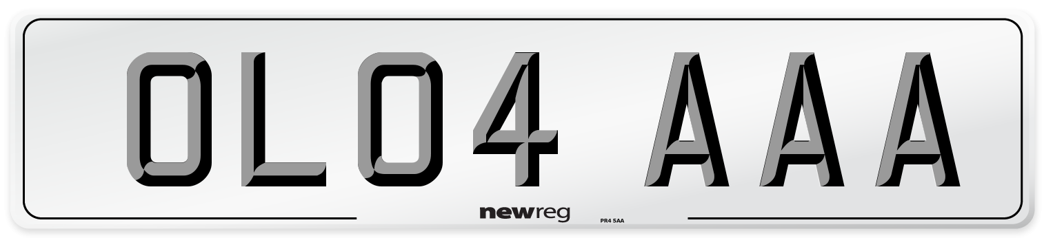 OL04 AAA Number Plate from New Reg